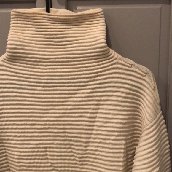 New Victoria Beckham 100% wool ribbed chunky knit oversized turtleneck sweater - Picture 7 of 12